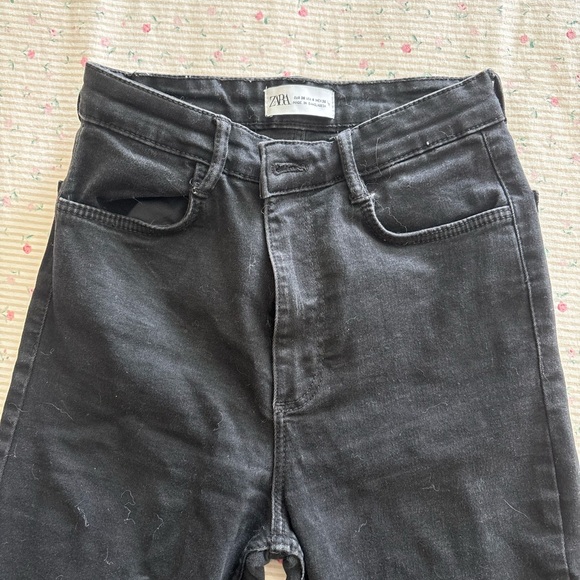 ZARA Black Denim Pants - Picture 3 of 4